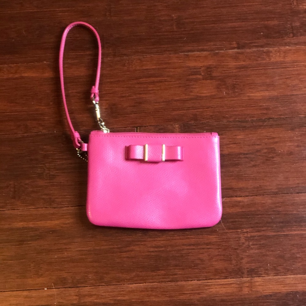 Pink Coach Wristlet
